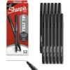 image:imageSharpie Felt Tip Pens Fine Point 04mm Felt Tip Markers Black 12 Count  Journaling Art Drawing Teacher Back to School1 Count Pack of 12