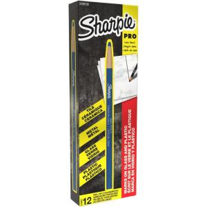 image:imageSharpie PeelOff China Markers Wax Grease Pencils Fine Point White Box of 12  Marks on Glass Plastic Tile Metal and MoreBlue