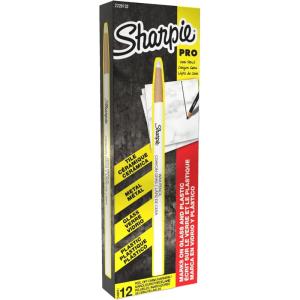 image:imageSharpie PeelOff China Markers Wax Grease Pencils Fine Point White Box of 12  Marks on Glass Plastic Tile Metal and MoreWhite