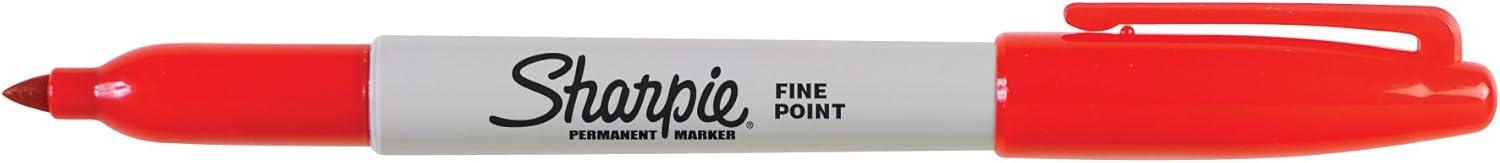 image:imageSharpie Permanent Markers Fine Tip Red 36 Count  Marks on Paper Plastic Metal Wood Perfect for Drawing Coloring Posters Home Office Supplies1 Count Pack of 36
