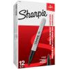 image:imageSharpie Permanent Markers Set Quick Drying And Fade Resistant Fine Point Marker For Wood Plastic Paper Metal And More Drawing Coloring And Poster Marker Black 12 Count Pack of 2424