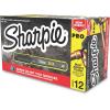 image:imageSharpie Pro Permanent Marker Medium Chisel Tip Black 12 Count 2018326Marker
