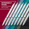 image:imageSharpie SGel Gel Pens Pearl White Body Black Ink Medium Point 07mm 12 Count  For Journaling Writing NoteTaking School Office SuppliesAssorted USA