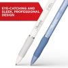 image:imageSharpie SGel Gel Pens Pearl White Body Black Ink Medium Point 07mm 12 Count  For Journaling Writing NoteTaking School Office SuppliesFrost Blue