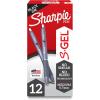image:imageSharpie SGel Gel Pens Pearl White Body Black Ink Medium Point 07mm 12 Count  For Journaling Writing NoteTaking School Office SuppliesFrost Blue