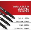 image:imageSharpie SGel Pens Bold Point 10mm Black Gel Ink 12 Count  Writing Journaling NoteTaking College Teacher Supplies Office144