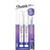 image:imageSharpie OilBased Paint Markers Medium Point White 2 Count  Great for Rock Painting Posters Arts amp Crafts Window ArtWhite