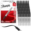 image:imageSharpie Permanent Markers Fine Tip Black 40 Count  Office Supplies Quick Drying Fade Resistant For Wood Plastic Paper Metal And More