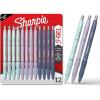 image:imageSharpie SGel Gel Pens Pearl White Body Black Ink Medium Point 07mm 12 Count  For Journaling Writing NoteTaking School Office SuppliesAssorted