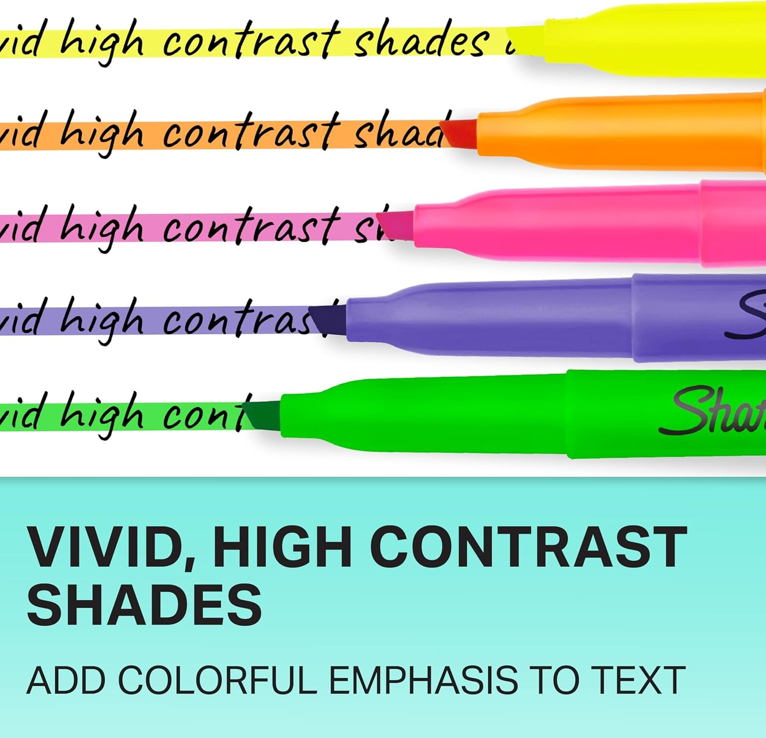 image:imageSharpie Pocket Highlighters Narrow Chisel Tip Highlighter Marker Set Pack Of 36 In 6 Assorted Fluorescent And Pastel Highlighters Ideal For Office Teacher And School Supplies