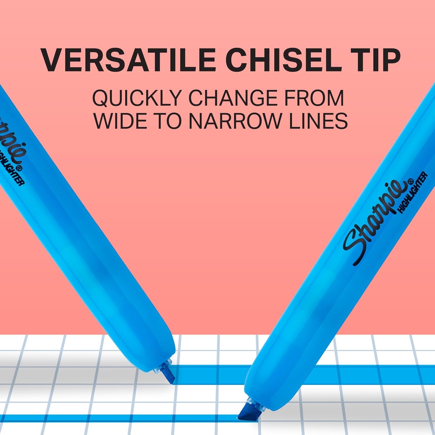 image:imageSharpie Retractable Highlighters Chisel Tip Assorted Colors 8 Count  Journaling Classroom Study Supplies