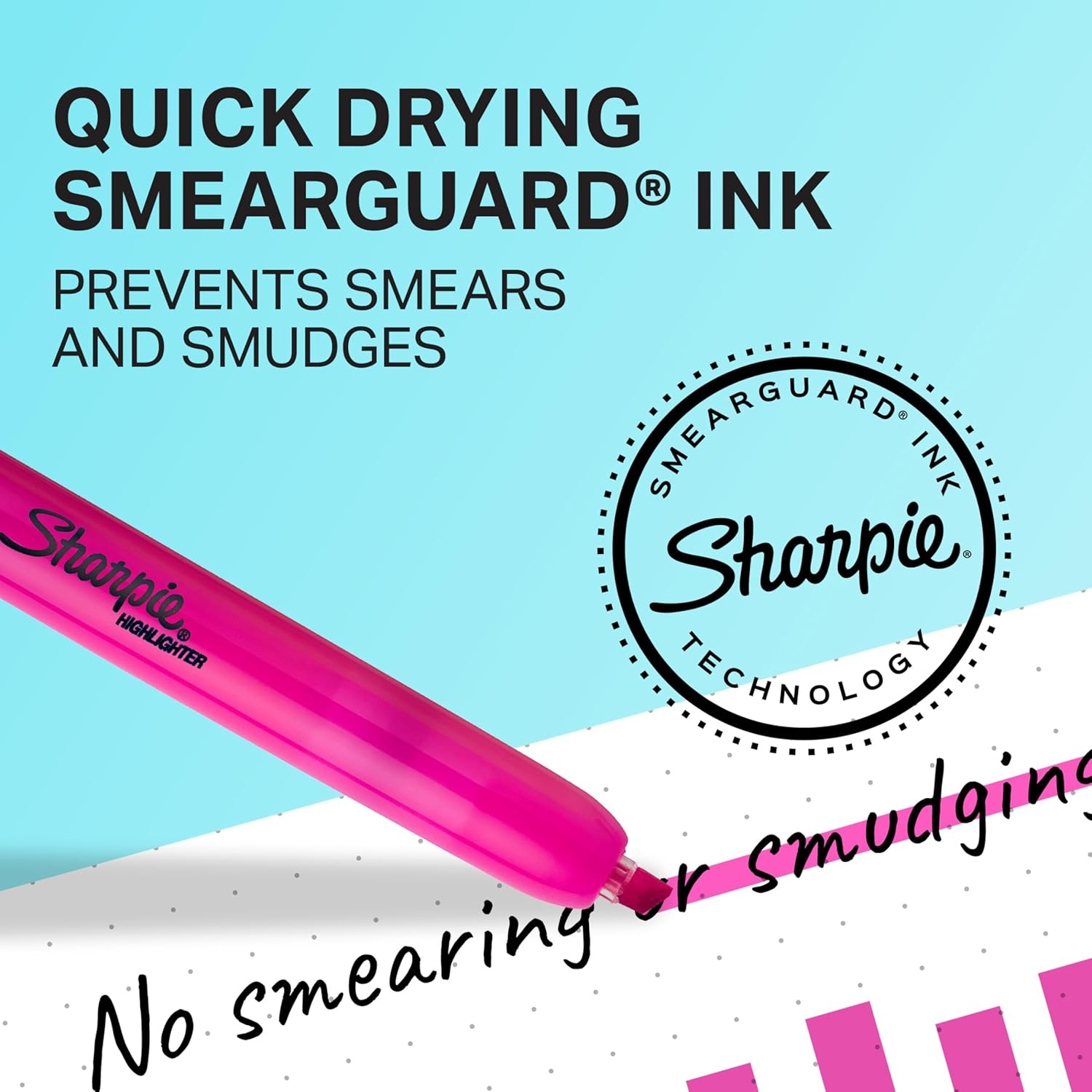 image:imageSharpie Retractable Highlighters Chisel Tip Assorted Colors 8 Count  Journaling Classroom Study Supplies