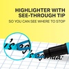 image:imageSharpie Clear View Highlighter Sticks Chisel Tip Assorted Fluorescent 8 Count  School Home and Office Use Teacher Supplies1 Count Pack of 8