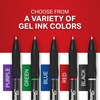 image:imageSharpie SGel Gel Pens Black Barrel Bold Point 10mm Blue Ink 12 Count  Home Office School Journaling Writing NoteTaking Teacher SuppliesBlue