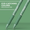 image:imageSharpie SGel Gel Pens Green Barrel Black Ink Medium Point 07mm 4 Count  For Home Office College Journaling Drawing NoteTaking WritingGreen with Black Ink