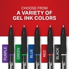 image:imageSharpie SGel Gel Pens White Barrel Medium Point 07mm Assorted Ink Colors 4 Count  Writing NoteTaking Journaling Trendy Desk Supplies12 Count