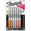 image:imageSharpie Metallic Permanent Markers Fine Point Assorted Metallic 6 Count