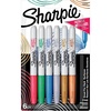 image:imageSharpie Metallic Permanent Markers Fine Tip Assorted Colors 6 Count  Arts amp Crafts Quick Drying Great for Dark Surfaces