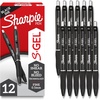 image:imageSharpie SGel Pens Fine Point 05mm Black Ink 12 count  Ideal for Writing Journaling Drawing Coloring NoteTaking College Supplies