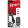image:imageSharpie SGel Pens Sleek Metal Barrel Matte Black Medium Point 07mm Black Gel Ink 12 Count