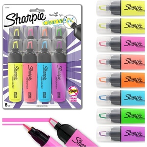 image:imageSharpie Clear View Highlighters Chisel Tip 4 Count8 Count Assorted