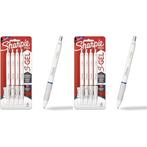 image:imageSharpie SGel Gel Pens White Barrel Medium Point 07mm Assorted Ink Colors 4 Count  Writing NoteTaking Journaling Trendy Desk Supplies4 Count Pack of 2