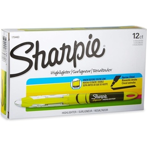 image:imageSharpie Liquid Highlighters Chisel Tip Fluorescent Yellow 12 Count12 Count Pack of 1