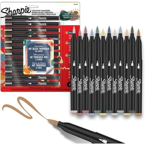 image:imageSharpie Creative Markers Warm Tones WaterBased Acrylic Markers Fine Tip 12 CountWarm Tones