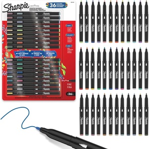 image:imageSharpie Creative Markers Variety Pack WaterBased Acrylic Paint Markers Fine Tip Assorted 36 Count