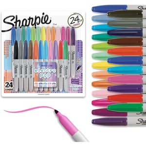 image:imageSharpie Permanent Markers Toy Story 5 Packaging Assorted Fine Point 24 CountElectro Pop