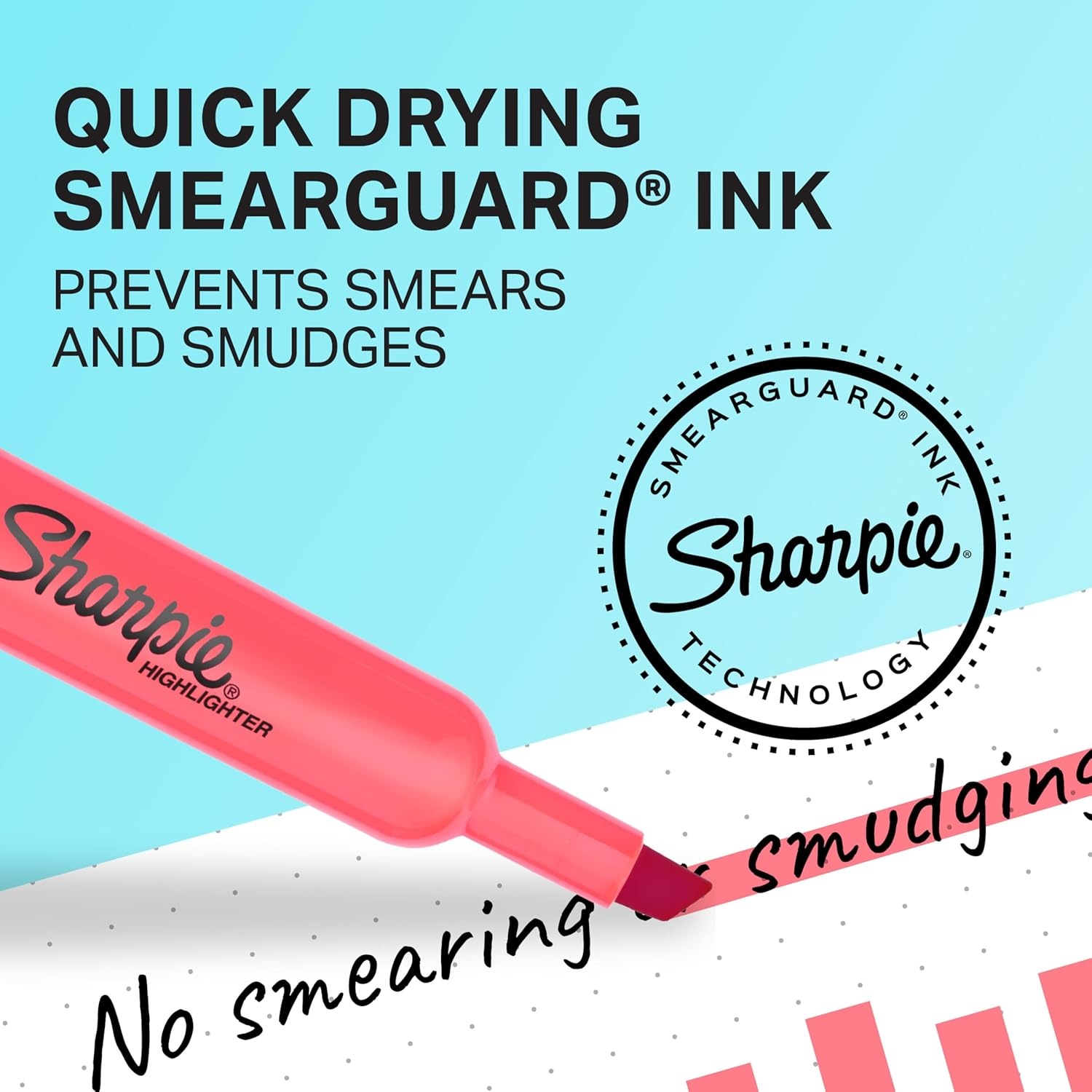 image:imageSharpie Tank Highlighters Assorted Colors Chisel Tip Back to School Essentials Teacher amp Office Supplies SmearResistant 12Pack1 Count Pack of 12