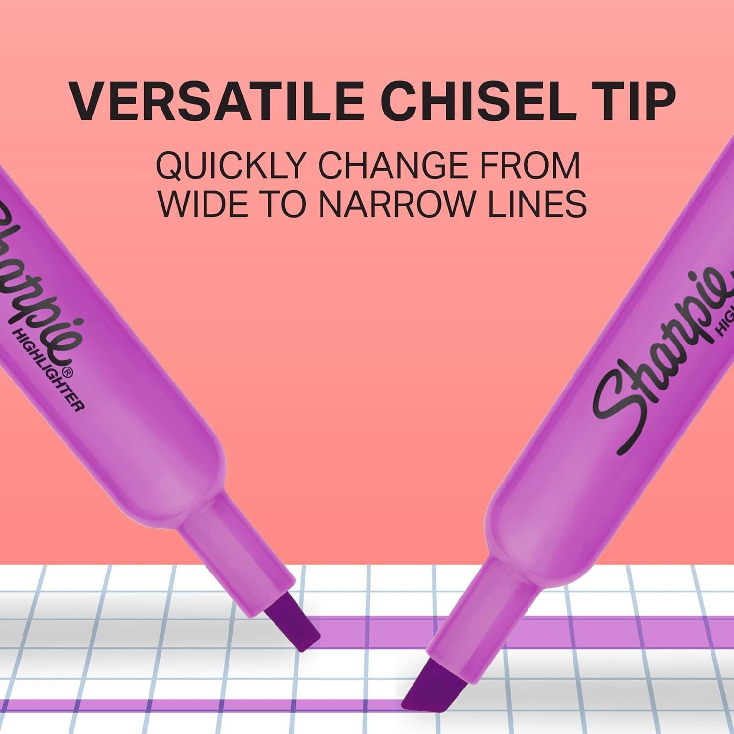 image:imageSharpie Tank Highlighters Assorted Colors Chisel Tip Back to School Essentials Teacher amp Office Supplies SmearResistant 12Pack1 Count Pack of 12