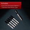 image:imageSharpie Permanent Markers Fine Tip Black 5 Count  Quick Drying Fade Resistant6 Count Pack of 1