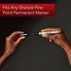 image:imageSharpie Permanent Markers Fine Tip Black 5 Count  Quick Drying Fade Resistant6 Count Pack of 1