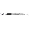 image:imageSharpie Twin Tip Permanent Markers Fine and Ultra Fine Black 4 Count