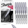 image:imageSharpie Metallic Permanent Markers Fine Tip Silver 12 Count  For Black Paper or Dark Surfaces Arts amp Crafts Posters Classroom Supplies