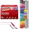 image:imageSharpie Permanent Markers Ultimate Collection Fine and Ultra Fine Points Assorted Colors 115 Count  Classroom Large Pack Office Supplies72 Count
